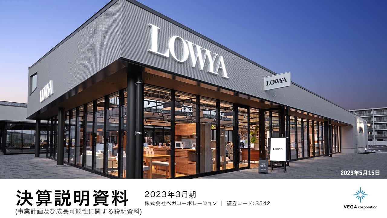 ベガコーポレーション、LOWYA事業が復調し前期比100%超の売上高を確保　営業利益は当初想定を上回り着地