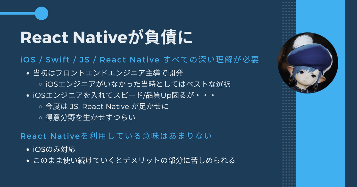 僕にとってreact Nativeは つらい Dmmが負債脱却のために取り組んだswift化 ログミーtech