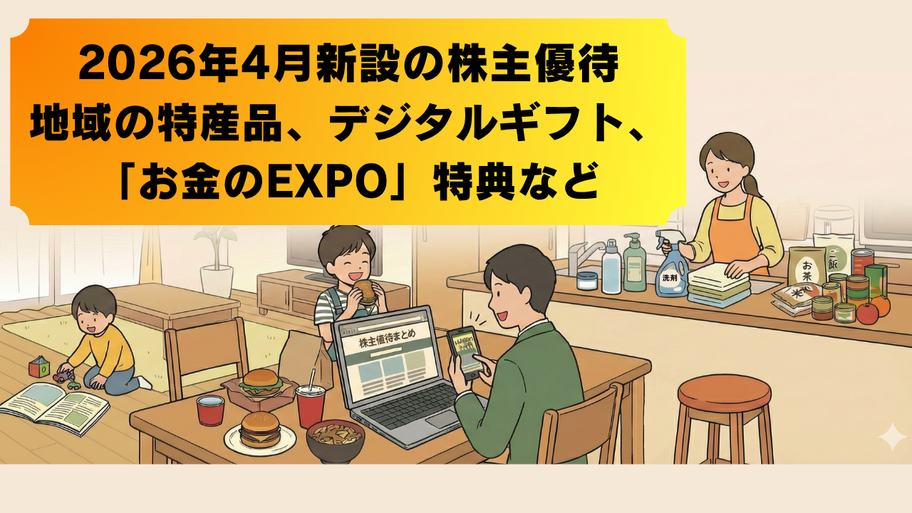 一進株主優待10000円分2026.8.31まで 2026年4月第2週の優待ニュース｜スギHDの優待拡充など今週の株主優待IR