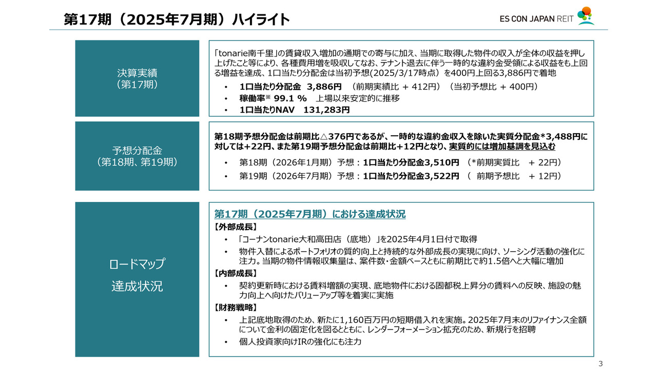 エスコンジャパンリート投資法人（2971）の財務情報ならログミー