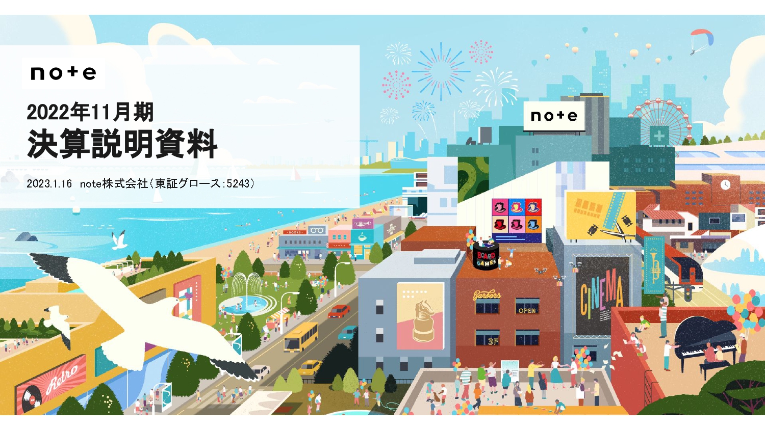 note、通期の売上総利益は前期比+28.1%　note・note proの両事業が順調に拡大