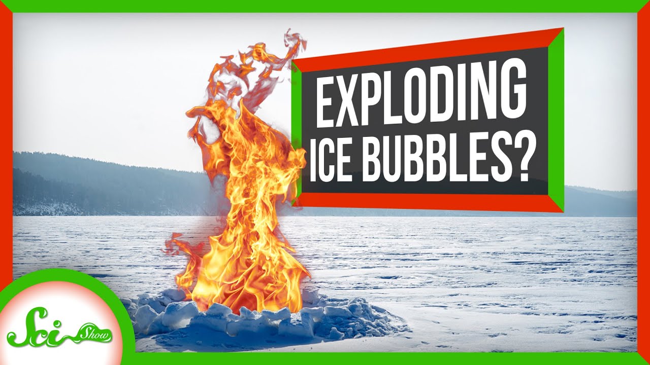 火をつけると燃える「氷の湖」の秘密
