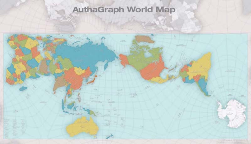 メルカトル図法の問題点を解決 地球をより正確に一望する新しい世界地図「オーサグラフ」とは
