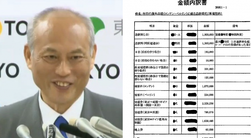 総額8000万円超 舛添都知事2014年ベルリン・ロンドン出張の経費に関する全資料を公開