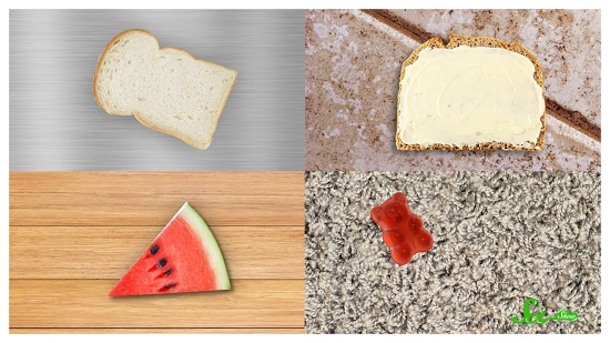 食べ物を落とした時の「3秒ルール」は無意味だと判明