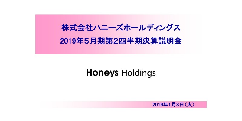 ハニーズHD、上期営業利益は前期比136.1％　日本セクターは2Qに大幅増収を達成