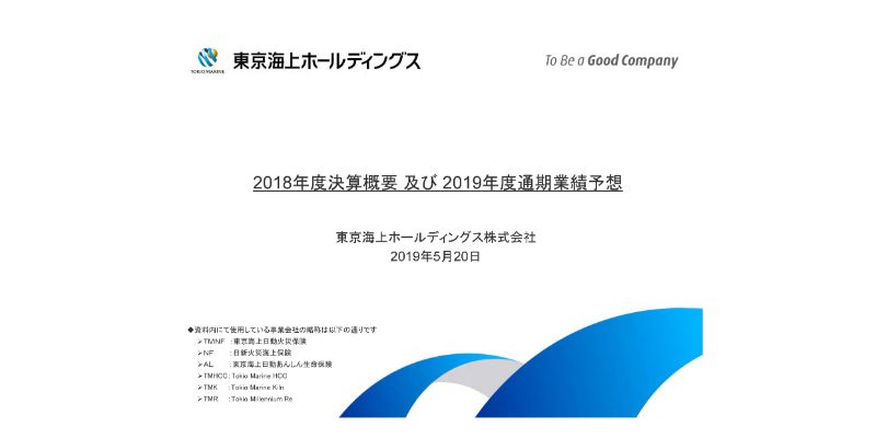 東京海上HD、通期連結純利益は前年比96億円減　国内損保の減益や再保険事業売却が影響